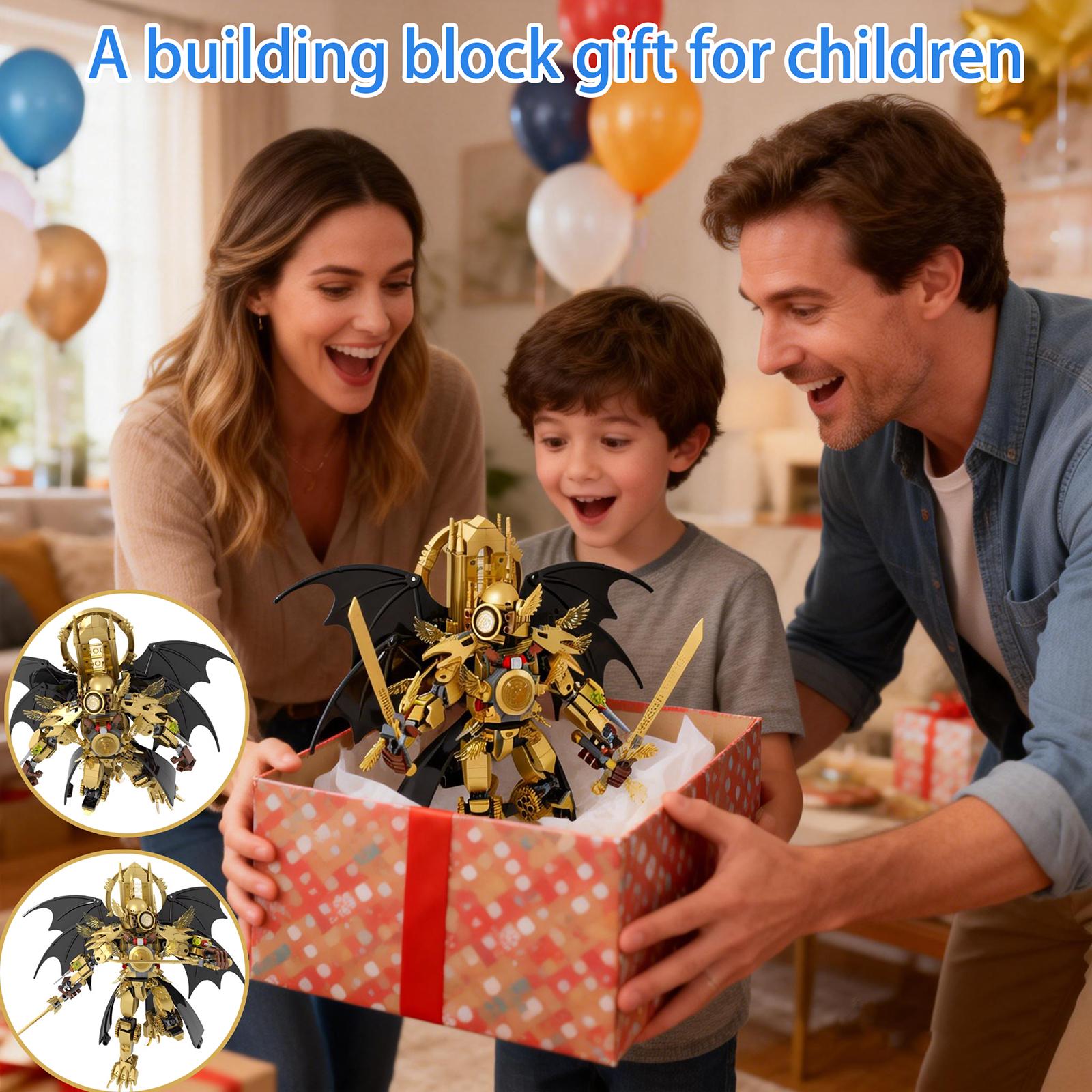 

Golden Titan Clock Toilet Man Mecha Building Set Toy (515 Fragments) One Size золотистий