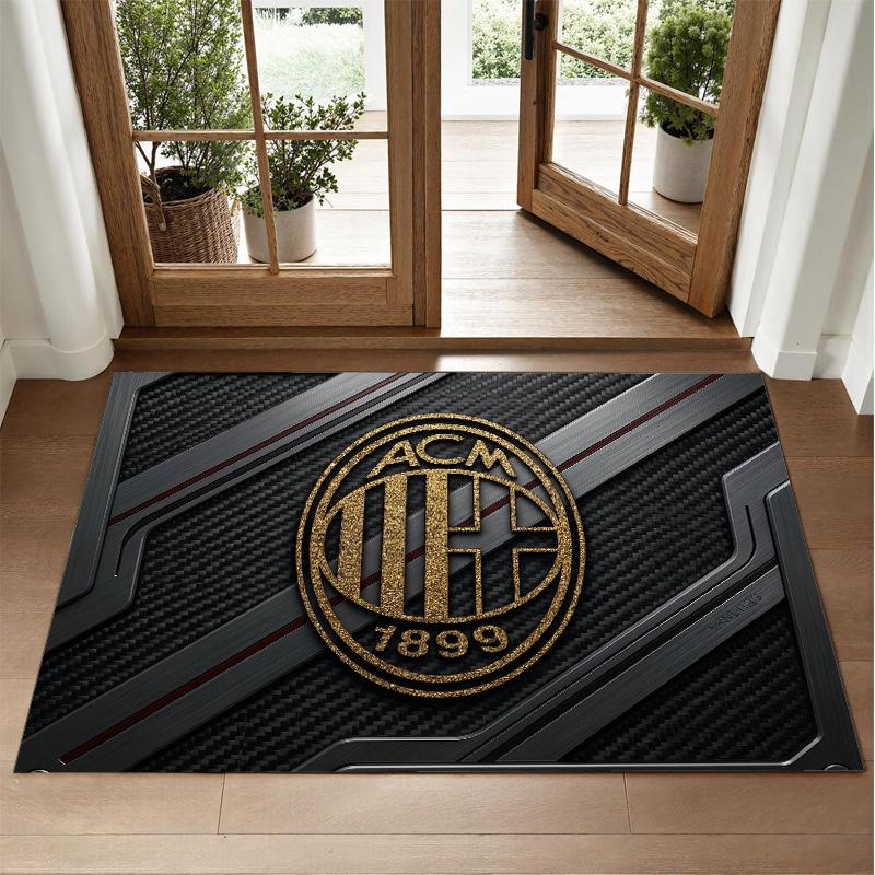 AC Milan Design Crystal Velvet Rug Soft Decorative Mat for Bedroom Entrance