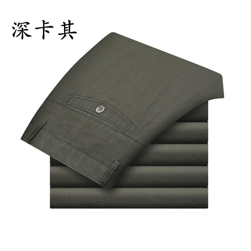 Summer Mens Casual Ting Trousers Fashion Pants Male Brand Solid Color Trousers High Quality A62
