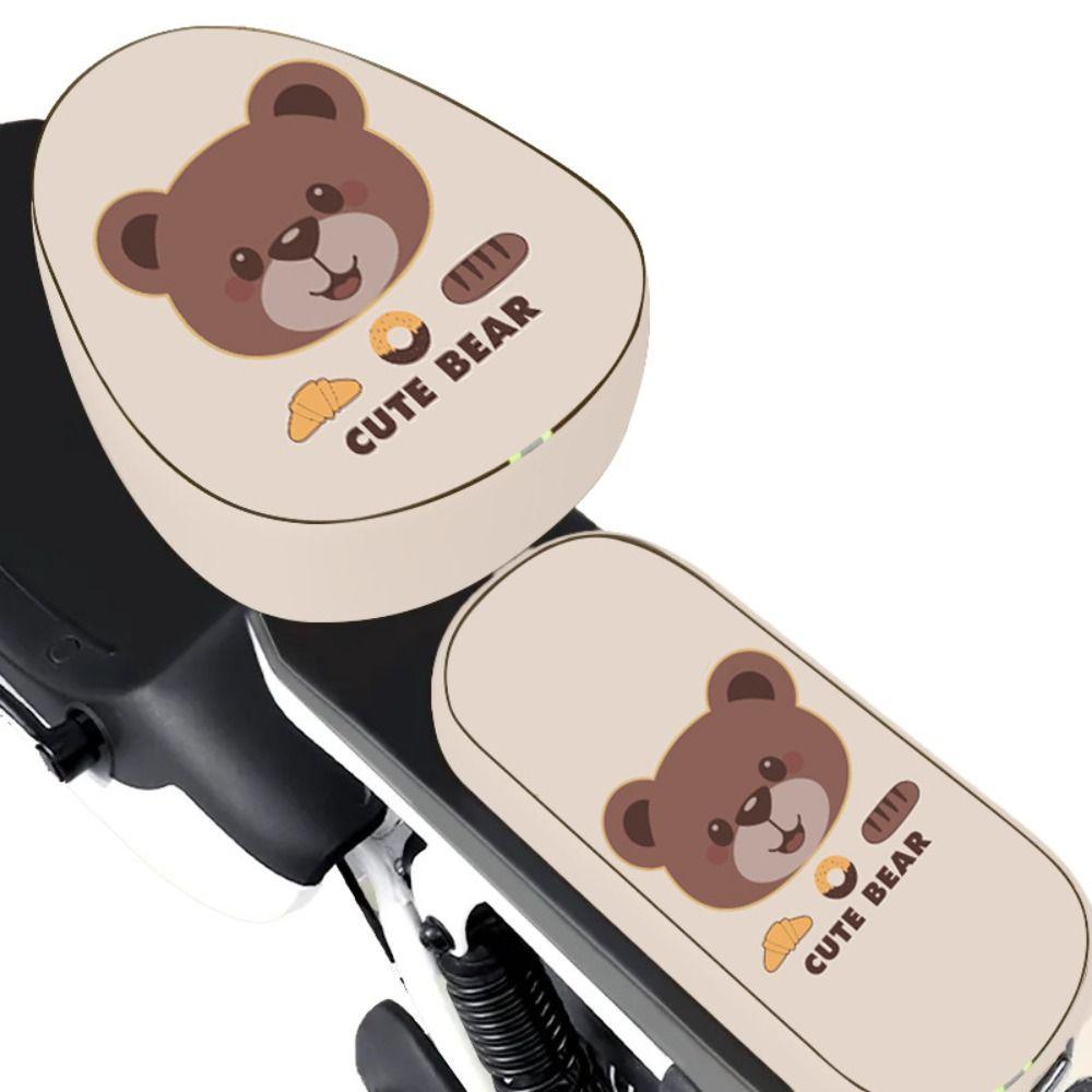 Cartoon Print Electric Bike Seat Cover Waterproof Seat Cushion Cover Electric Scooter