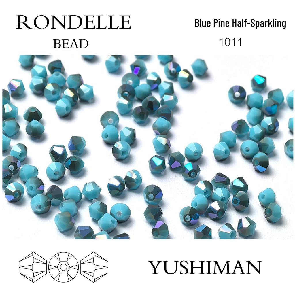 4mm Rhombus Beads - 200 Czech Quality Double Crimp Top Beads for DIY, Shuttle Weaving, and Embroidery