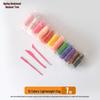 Clear Disposable Thin Straws for Milk, Juice, and Crafts - Hardened Single Use