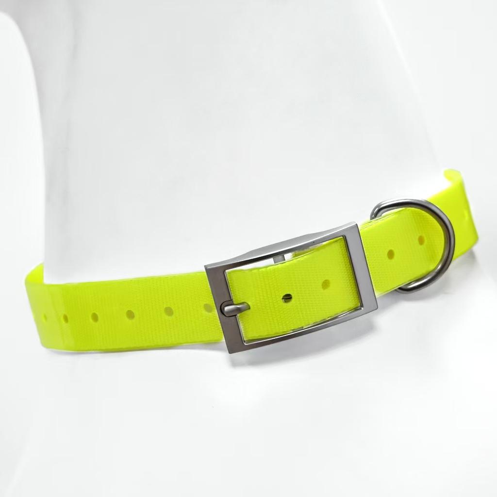 2,5 cm Brede Heavy Duty TPU Hondenhalsband Waterdicht Jagen Verstelbare Huisdierhalsband 8 Kleuren Voor Grote Middelgrote Honden Buitentraining
