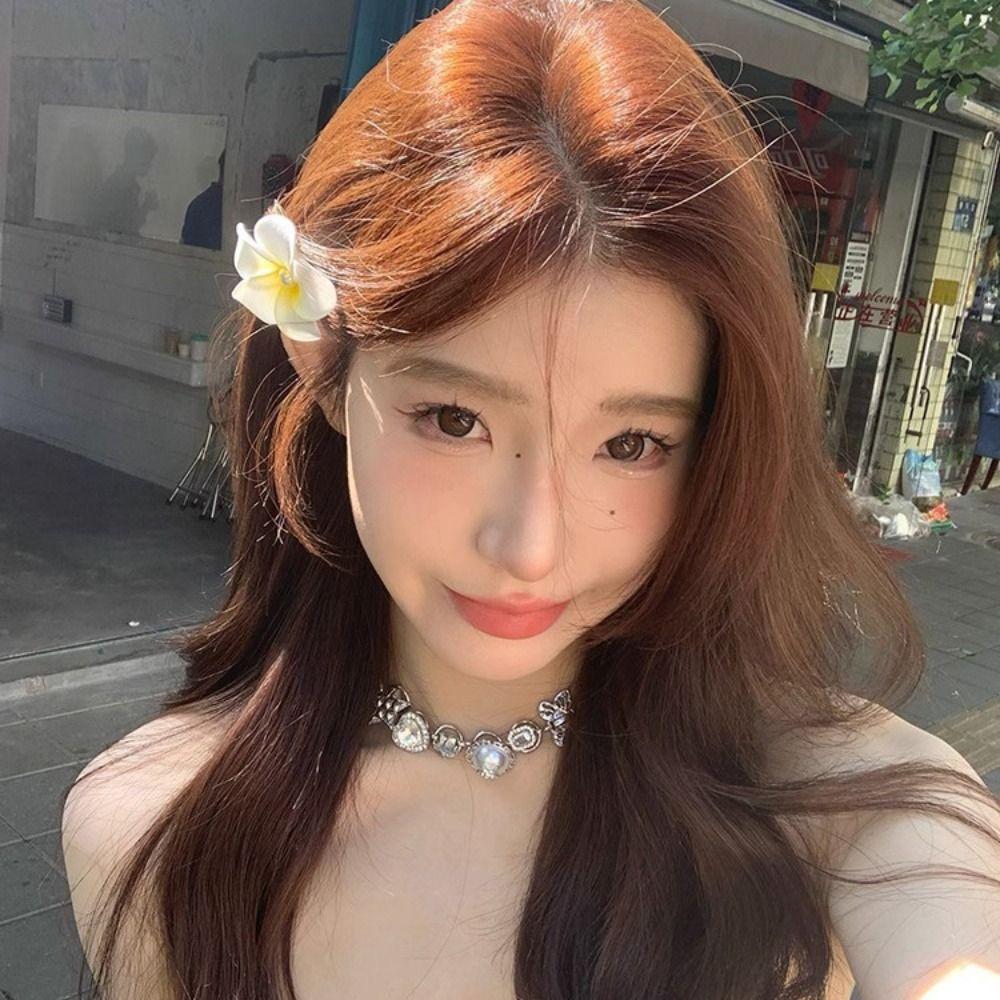 Korean Style Simulation Flower Hair Clip Bohemian Style Beach Hair Clip Cute Flower Hairpin  Summer