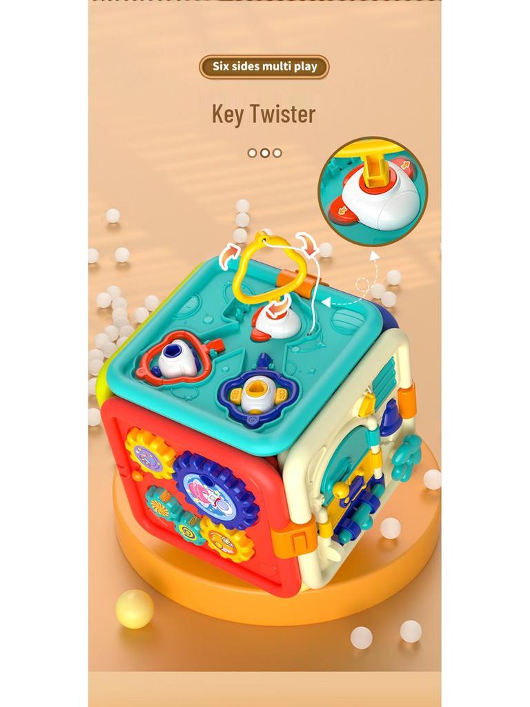 Multifunctional Music & Puzzle Hexahedron for Children's Early Education