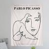 PPicasso Woman Anime Tapestry Hippie Flower Wall Carpets Dorm Decor Wall Hanging Home Decor