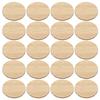 Lurrose Natural Bamboo Set of 8cm for DIY Painting Craft Handicrafts Pieces, 20, Round, Diameter, Kids, Handmade, Materials, Unpainted, Graffiti,