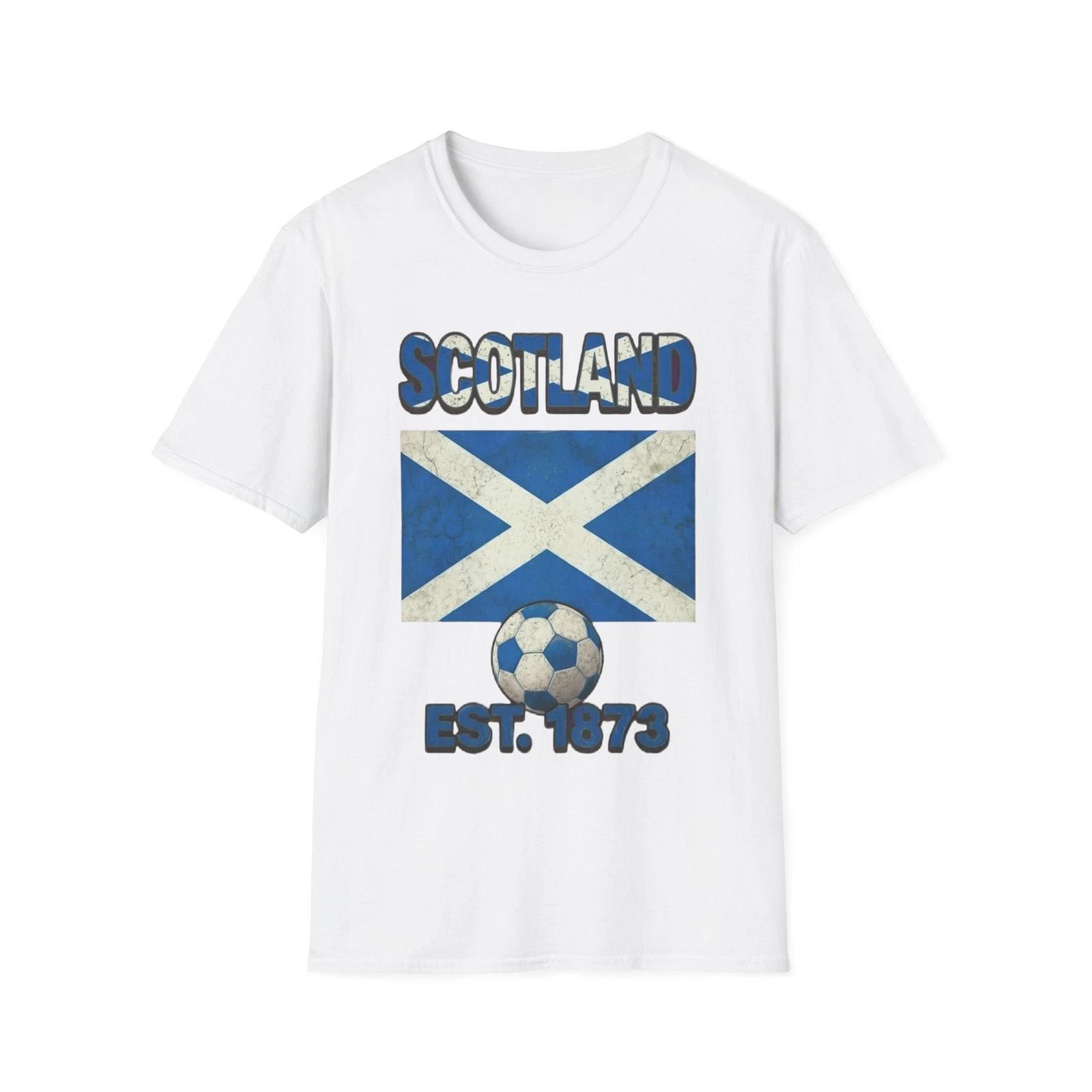 Scotland flag Football soccer T-Shirt | Nations Heritage Collection | Scottish 4XL