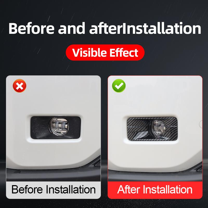 For 2024-2026 Toyota Land Cruiser Prado LC250 250 J250 Front Fog Lamp Cover Anti Scratch Protection Exterior Auto Accessories