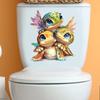 Cartoon Meeresschildkröte Vinyl Toilettenaufkleber Selbstklebender Sticker für Laptop Telefon Auto Heckscheibe Wand Flasche LKW Motorrad