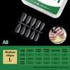 100Pcs/Box Matte Fake Nails No Polishing Press On False Nails Medium Short Design High Matt Soft Gel Nail Tips For Extension