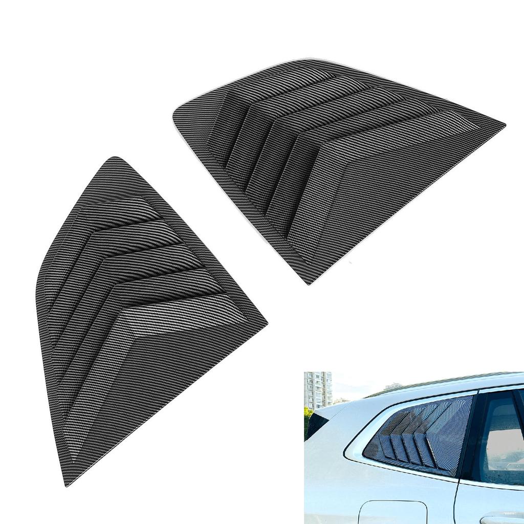 2Pcs Rear Side Window Louver Cover Fade Proof Sporty Look Rear Window   Vent Scoop Shutter Cover Blind for X3  3 G01 2018 and Later