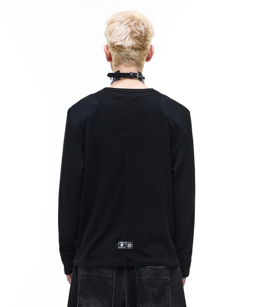 Opeoseu0012 Op. 07 Redrum Patch Knit Black