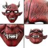 Realistic Bloodshot Texture Mask Halloween Scary Demon Masque for Adults, Horror Red Devil Full Theme Face Party, Haunted House, Cosplay Prop Costume