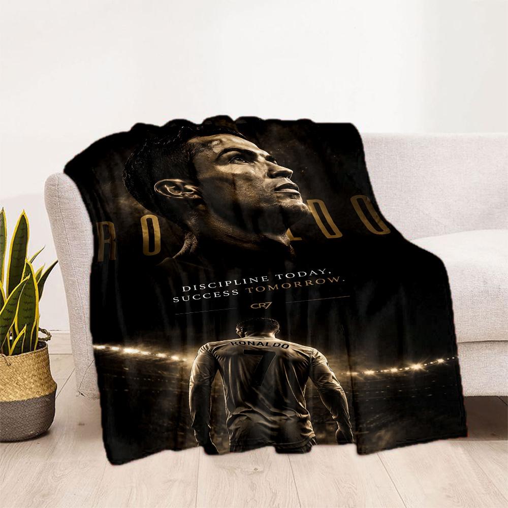 Ronaldo's Golden Legacy Blanket Soft & Cozy Great for Chair Bedding Sofa Four Seasons Multipurpose Stylish Decor Gift for Travel Home Birthdays