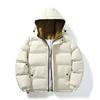 Winter Clothes New H Men's Fake Two-piece Cotton Clothes Thickened Hooded Trendy Brand Love High-quality New Cotton-padded Clothes