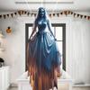 Furchterregender Halloween Horror Braut Schädel Hintergrund; Spukhaus-Verzierungen für drinnen und draußen