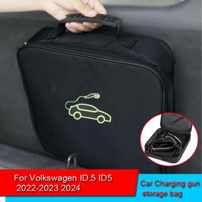 Bolsa de almacenamiento portátil para cable de carga de coche eléctrico, impermeable y retardante, para Volkswagen ID.5 ID5 2022-2023 2024