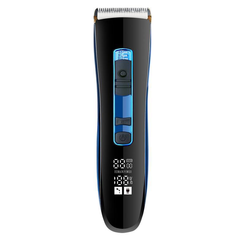 Tondeuse à cheveux électrique USB portable avec double chargeur et écran LCD pour usage domestique
