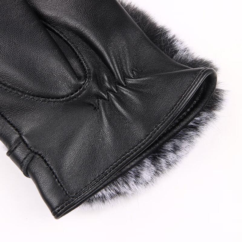 Hengyuanxiang Women's Lambskin Warm Gloves