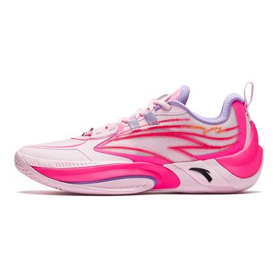 Shunxi 1 V2 Family First Nitrogen Technology Shock Absorption Durable Low-Top Basketball Shoes Men Sneaker Pink Purple 912431110Q-1