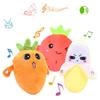 Electric Plush Sensory Toy Fruit Theme 16x8x18cm Flashing Lights And Sound Effects