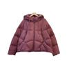 White duck down short hooded down jacket women's 2024 winter new age-reducing small thickened loose bread jacket
