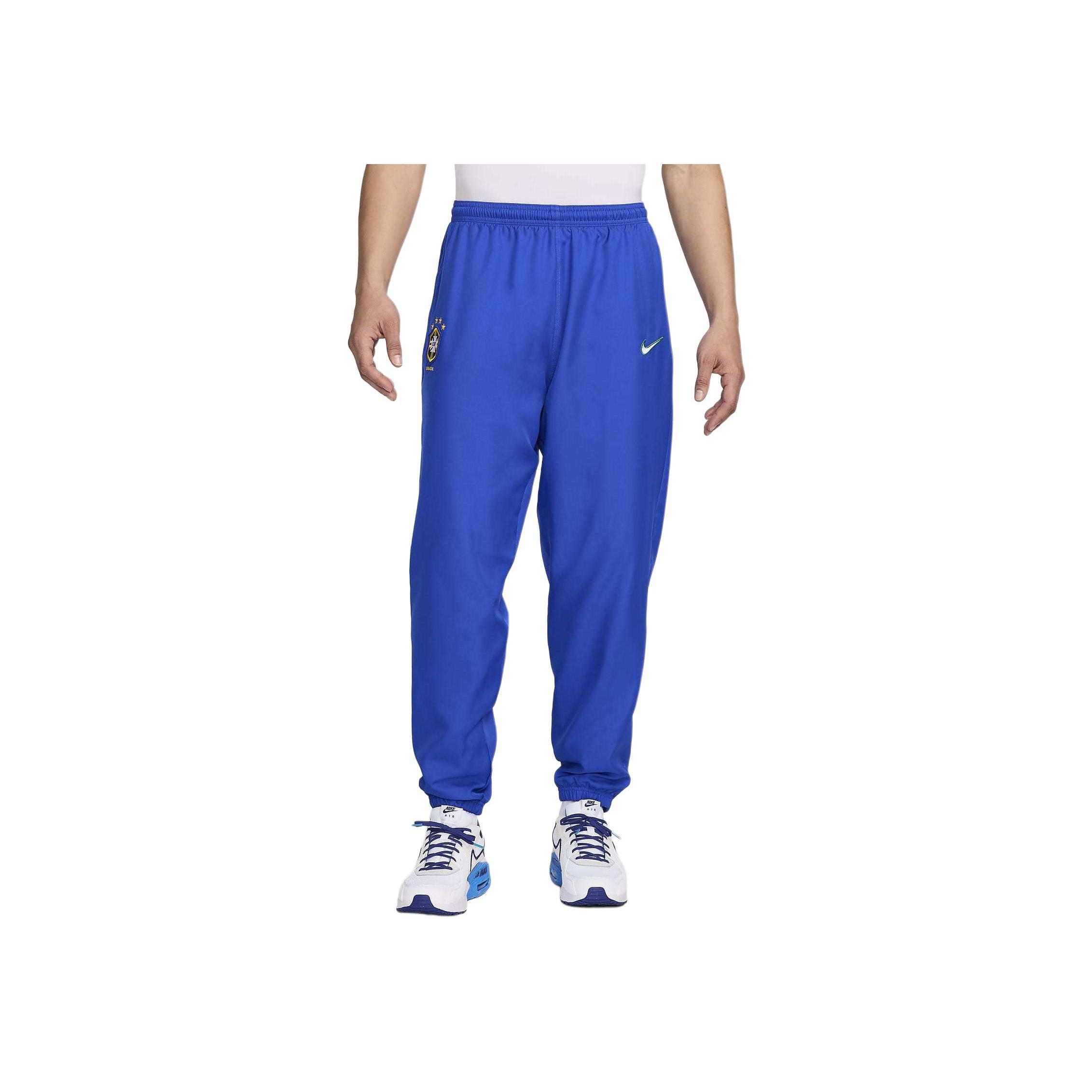 

Nike Brazil 1998 Reissue Soccer Replica Track Pants Lyon Blue/White Men Bottoms FZ6716-438 L