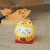 Multicolor Waving Hand Cat Home Decor Welcome Waving Cat Sculpture Statue Decor Car Ornament Chinese Lucky Wealth Waving Cat