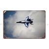 F Fighter Jet Metal Sign Living Room Decoration Wall Decor Printed Wall Cave Tin Sign Poster