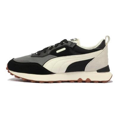 Rider FV Retro Versatile Low Top Lifestyle Casual Shoes Unisex Sneaker Black White Gray 387672-45