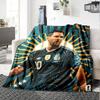 Pink Neon Soccer Stars Blanket Ultra-Soft Perfect for Bedding Office Bed All-Season Use Modern Style Perfect Gift for Relatives and Friends
