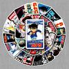 Detective Conan Anime Stickers - 50pcs for Laptop, Skateboard, Car, Luggage Décor