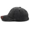 Retro Washed Denim Baseball Cap with Letter M Embroidery Unisex Vintage Snapback for Outdoor Sun Protection