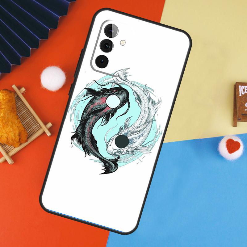 Koi Fisch Yin Yang Kunst Hülle Für Samsung Galaxy A54 A34 A14 A15 A35 A55 A52 A32 A12 A51 A71 A13 A23 A33 A53 Abdeckung