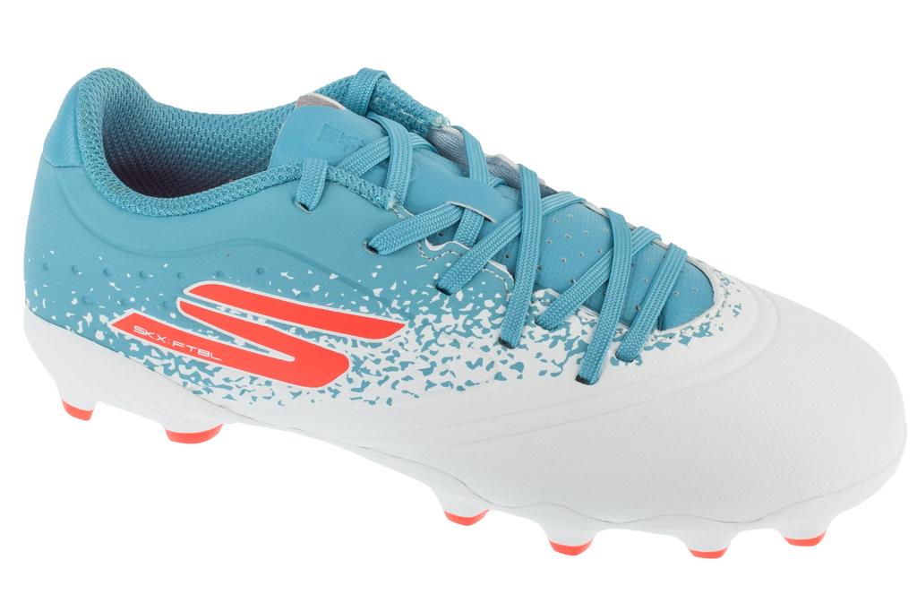 Skechers Razor 1.5 Jr Youth FG, for Boy White Football Cleats