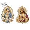 Christian Confirmation Gift Sacred Heart of Jesus Brooch, Souvenir Faith Accessory with Enamel Symbol Brooch Pin, Catholic Lapel Pin Inspirational for