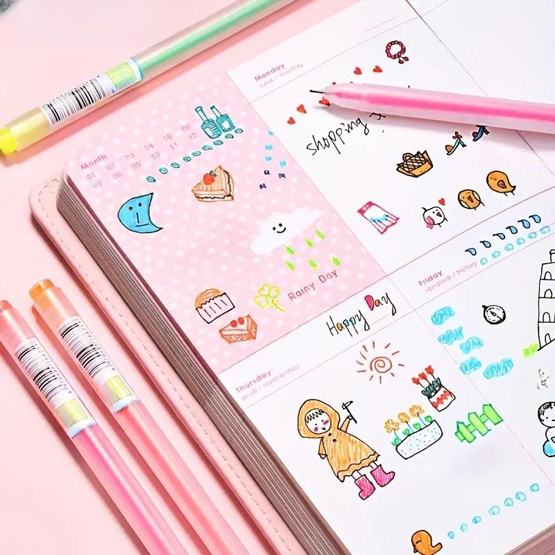 12 Colors Gel Pens Set – Smooth Writing, Vibrant Colors for Student Study, Diaries, Crafts, and Back To School