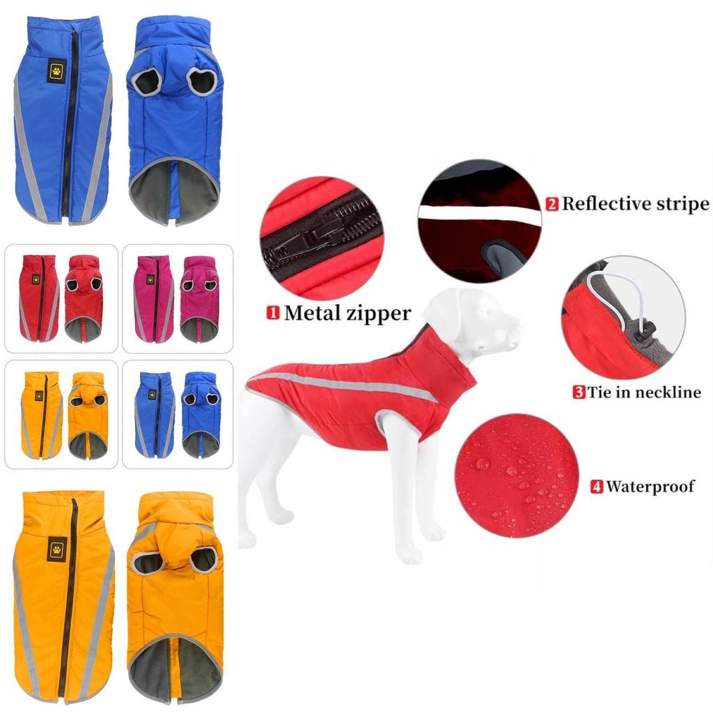 Warm Outdoor Reflective Dog Vest Jacket For Winter