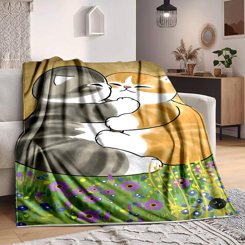 

1pc Cat Hug Blanket Warm, Cozy, And Soft, Suitable for Sofas, Beds, Cars, And Office Use.Perfect for Camping And Travel, Making It a Great Gift for An 100x150cm