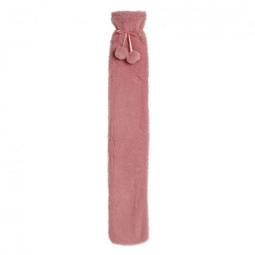 Sophia Layers Soft Faux Fur 1.7L Long Hot Water Bottle - Pink