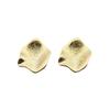 Three-Dimensional Frosted Petal Gold-Plated Stud Earrings - Elegant Niche Design for European and American Style