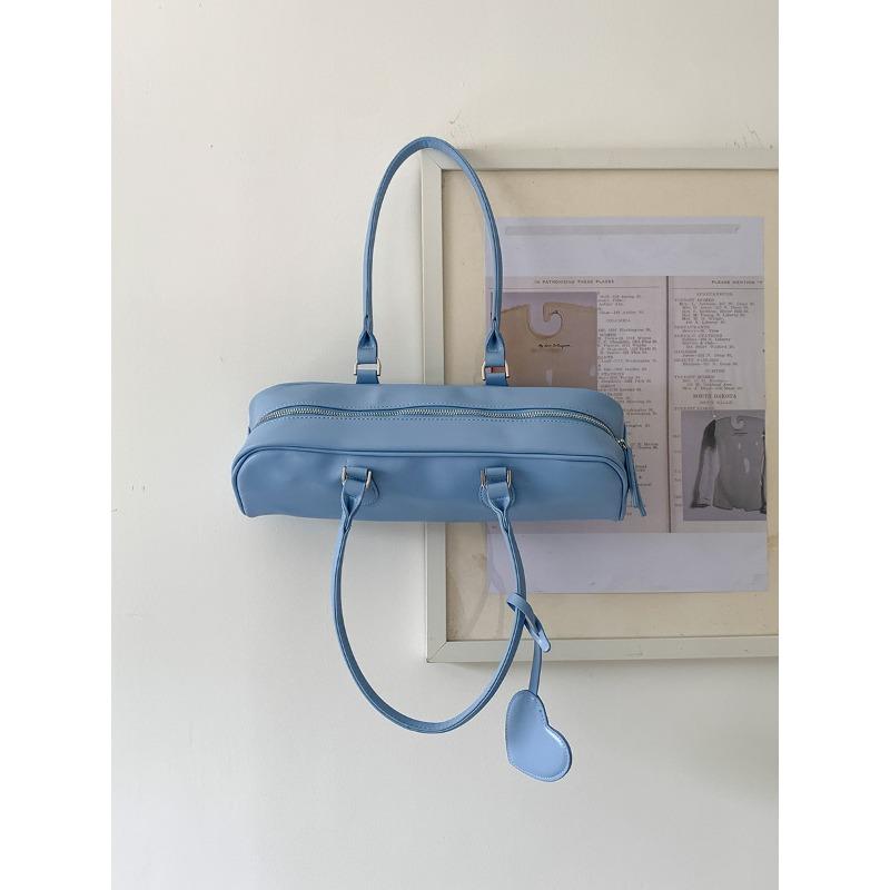 

Любовь декоративная сумка-багет женская новая на плечо под мышку нишевый дизайн модная простая ручная сумка синий