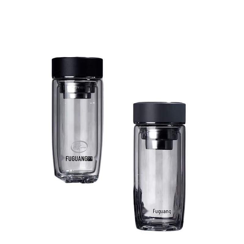 FUGUANG Silver Ion Double-Layer Glass Water Tea Cup