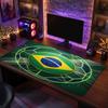 Brazil Football Crest Mouse Pad, Extended Non Slip Rubber Desk Mat for Gaming Office Laptop Fan Gift