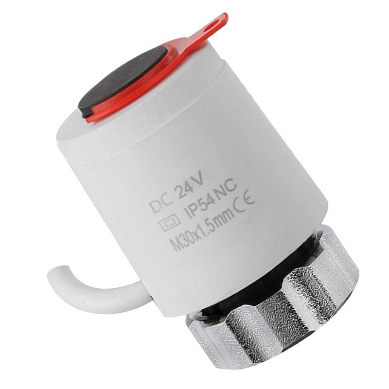 Normalerweise Geschlossene/Offene Ventile Kopf Wasserabscheider 24V Elektrischer Thermischer Stellantrieb