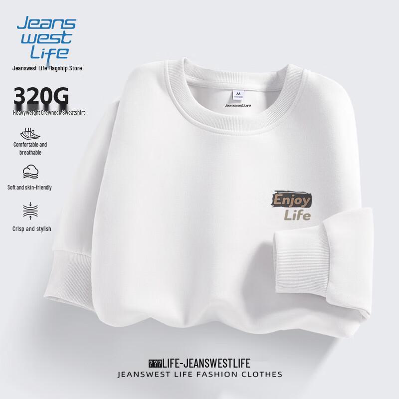 Jeanswest Life Men's Graphic Round Neck Sweatshirt
