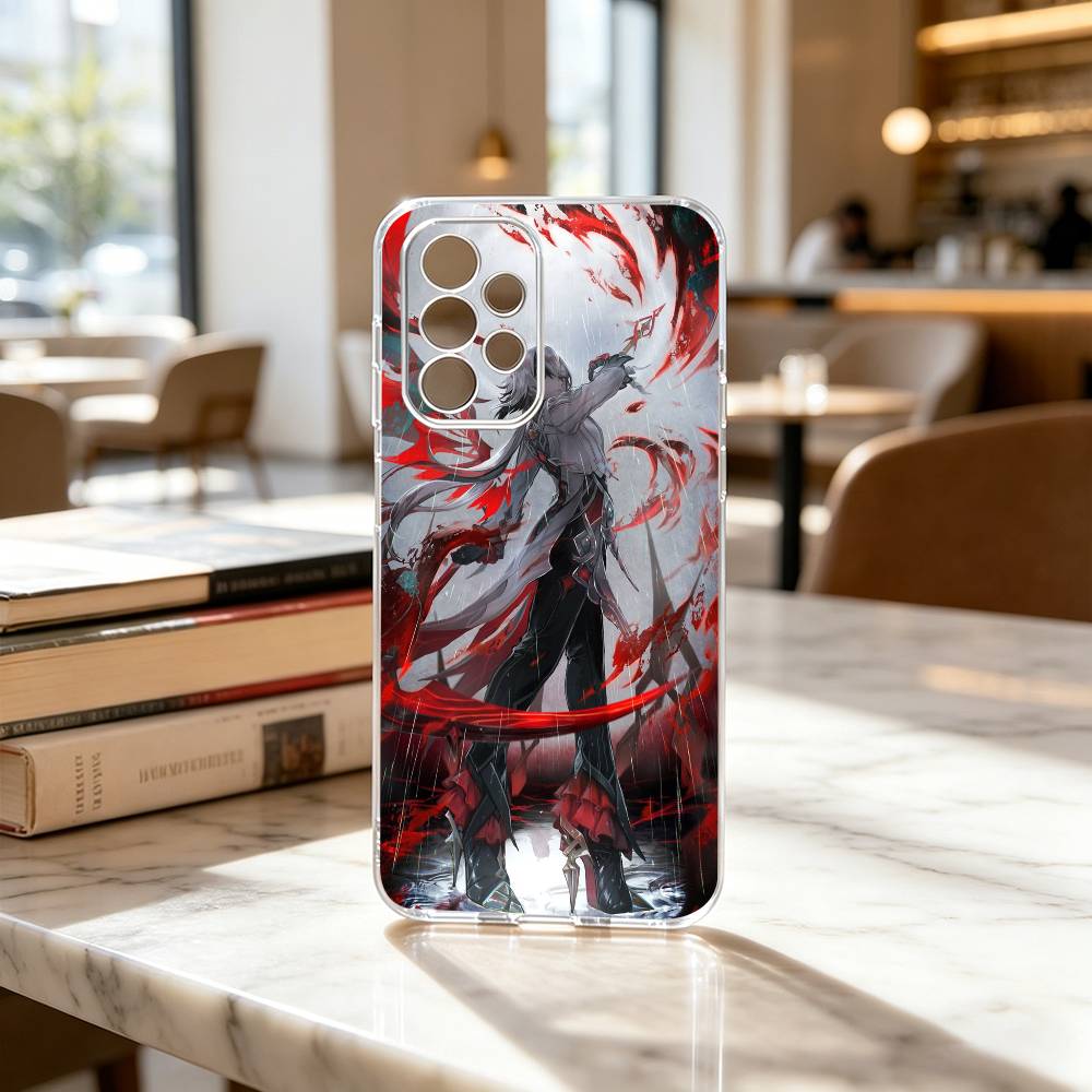 Coque de téléphone G-Genshin I-Impact A-Arlecchino Pour Samsung S25,S24,S21,S22,S23,S30,Ultra,S20,Plus,Fe Couverture Transparente