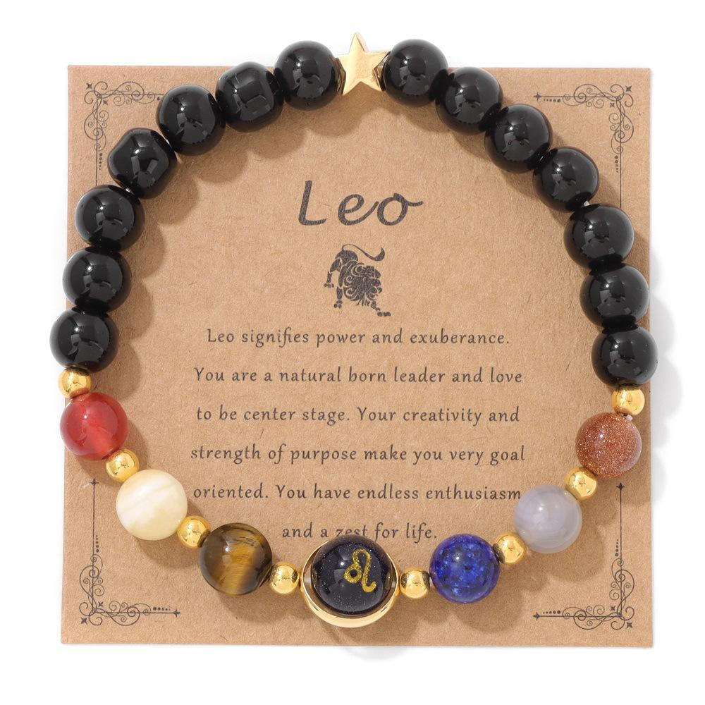 JYL TS Bracelet Couple s Magnetic  Turquoise Beaded Enhances Love & Harmony leo