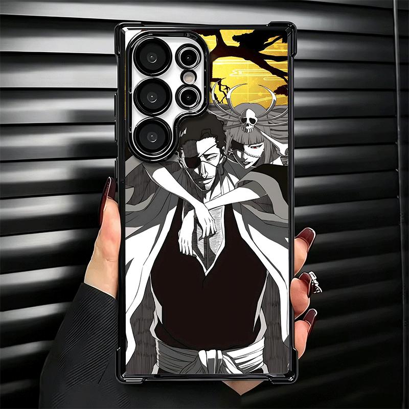 Bleach Kyoraku Shunsui Plating Phone Case For Samsung Galaxy S24 S25 FE S26 Edge S23 Ultra S22 S21 Plus S20 Anti-Fall Airabag Co